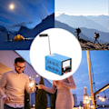 Miniatyrbild 3 av 5: Handvevad Laddningsgenerator Högeffekts Dynamo Laddare Portabel Nödkraft Handvev USB-laddning Överlevnad