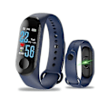 Miniatyrbillede 2 af 3: Digitalt ur Smart Band Blodtryksmåler Skridttæller Armbånd Vandtæt Fitness Tracker Til Ios Android