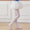 Miniatyrbilde 3 av 5: Svarte fløyelsstrømper for jenter og barn - Dansestrømper i mikrofiber