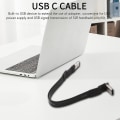 Miniatyrbilde 2 av 3: Usb 3.1 Type C til Type C Extens Kabel 90 De Adapter Fpc Fpv Bånd Flat Usb C Kabel 3a 10gbp
