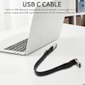Miniatyrbillede 2 af 3: Usb 3.1 Type C til Type C Extens Kabel 90 De Adapter Fpc Fpv Bånd Fladt Usb C Kabel 3a 10gbp