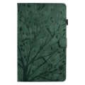 Miniatyrbilde 2 av 5: For Samsung Galaxy Tab A 10.1 (2016) T580 T585 PU-lær nettbrettstativ etui med preget tre kortholderdeksel Green