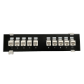 Pikkukuva 2 / 5: 10-port Cat6 suojaamaton patch-paneeli telineasennukseen 10 x Gigabit Rj-45 Ethernet-porttia White
