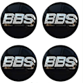 Pikkukuva 1 / 4: Bbs-pyörän keskikorkit Embleemit 4 kpl sarja  65mm bbs  Auton korkkilogo-tarra