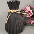 Miniatyrbillede 2 af 5: Vase Dekorativ Vase til Bryllupper, Festivaler og Fester 17 * 10 * 7cm Sort 2 Stk black