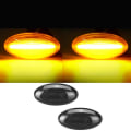 Miniatyrbillede 3 af 5: 2 stk. Bil LED Side Markørlys Blinklys Side Blinklyslampe Til 307 206 207 407 107 Til C1 C