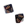 Miniatyrbillede 4 af 5: 10 stk. 10-sidet terning D10 polyhedral terning til Dungeons And Dragons brætspil rød blå