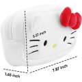Miniatyrbild 2 av 5: Rosa Kitty Sminkväska Kitty Cat Plysch Kosmetikfodral Cartoon Pennfodral Kitty C KT cat