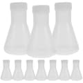 10 st laboratoriekolvar i plast för experiment
