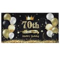 Veggdekorasjon til 70-årsdag, bakgrunnsveggteppe