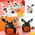 Miniatyrbilde 3 av 5: 150 stk Halloween plastposer godteriposer oransje gresskar