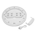 Miniatyrbillede 1 af 5: Stille 3D Digital Cirkelformet Lysende LED C Alarm Med Rat B