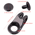 Pikkukuva 5 / 5: 20x Boot Lace Hooks Lace Fittings Buckles With Rivets For Repair/camp/hike/climb (grey)