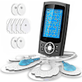 Miniatyrbilde 2 av 5: Tens Hjem Digital Meridian Massager Cervical Spine Massager Håndholdt Lavfrekvent Elektronisk Puls Fysioterapi Instrument Silver