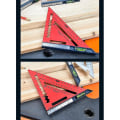 Miniatyrbild 4 av 5: Avtagbar Triangulär Linjal Set Square Hög Triangulär Platta Justerbar W -meter Röd
