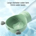 Miniatyrbilde 4 av 6: Reisevannskål for hunder | Hundevandflaskedispenser, 600 ml lekkasjesikker, enkel å bære og mate, god for fotturer, reisetilbehør (grønn)