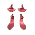Pikkukuva 3 / 5: 4 kpl Metalliset Takapainikkeet Ps5- Edge Elite- Ohjaimelle Peliohjain Peliohjain Takapainikkeet Red