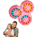 Miniatyrbilde 1 av 9: Sekskantet roterende finger Rubiks kube-sekskantet dekompresjonsfinger roterende leke-puslespill dekompresjonspuslespillspill sensoriske leker (rosa) pink