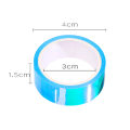Miniatyrbilde 3 av 5: 6 ruller holografisk farget maskeringstape sett, regnbue gjennomskinnelig merkingstape, iriserende vanntett dekorativ tape for kunst, DIY-kontor Style-3