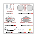 Miniatyrbild 4 av 5: Aluminium Egr Delete Kit / Egr Removal Kit Blanking Bypass För E46 318d 320d 330d 330xd 320cd 318td
