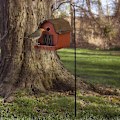 Miniatyrbillede 5 af 5: 4x Hyrdehuk Rustfri Havepæl Udendørs Metal Plantestativ Hængende Fuglefoderstang 80.