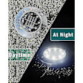 Miniatyrbillede 2 af 5: Solcelle gulvlamper 4stk-8stk LED solcelle have lamper dekorative fugtsikre udendørs lamper til passager, terrasser, stier, græsplæner (farve: hvidt lys)