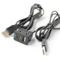 Pikkukuva 2 / 5: 150cm auton kojelaudan pidike 2 USB-portin paneeli Auto vene kaksois USB-tapyc-jatkokaapeliadapteri