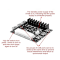 Miniatyrbillede 2 af 5: 24 Pin/20Pin ATX Strømforsyning Breakout Board Modul Adapter Strømstik Understøtter 12V -12V 5V 5VSB 3.3V Uden Kabinet