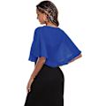 Miniatyrbillede 5 af 5: Elegant Chiffon Sjal til Kvinder - Let og Luftig - Perfekt til Aftentøj