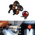 Miniatyrbilde 2 av 5: 5 stk/sett motorsykkel blinklys bakre baklys bremselys for Cafe Bobber Chopper