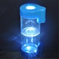 Miniatyrbillede 4 af 5: 2 STK Forstørrelsesglas Lysende Tør Urte Opbevaringskrukke LED Transparent Glas Opbevaringsboks Tilbehør Grøn