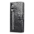 Miniatyrbild 1 av 3: Plånboksfodral för Samsung Galaxy Note 20, premium PU-läder, magnetiskt stängning, kortplatser, stativ, blixtlåsförsedd ficka, mjukt TPU-skyddsfodral - Svart