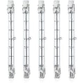 Miniatyrbilde 1 av 5: 5 stk. Dimbar R7s 118mm 300w Halogen Pærelyspære Ac 220-240v 3100lm Lineær Halogen Flomlys For Landskapsbelysning, Sikkerhet, Gatelys -sa