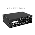 Miniatyrbillede 3 af 5: Ports RS232 Switch DB9 Pin COM Portdeler 4 ind 1 ud Seriel Port Delingsenhed Knap Switch