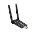 Miniatyrbillede 3 af 5: 5G dobbelt-bånds USB trådløst netværkskort driverfri stationær computer wifi modtager 1300M Gigabit netværkskort