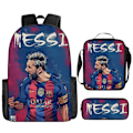 Pikkukuva 1 / 4: 3 kpl/setti jalkapallo tähti reppu opiskelija koululaukku 13 backpack