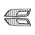 Miniatyrbillede 3 af 5: Honeycomb Mesh Tåge Lygte Ramme Luft Indtag Gitter Tåge Lygte Gitter Bil Til A4 B8.5 2013-2016