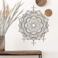 Miniatyrbilde 1 av 5: Mandala Veggdekor Klistremerker Datura Buddha Avtakbar Kunst Hjemmedekor Hjemmedekorasjon