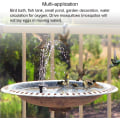 Miniatyrbilde 4 av 5: Solcelledrevet fuglefontenepumpe, 1,4 W hagesolpanel, rund nedsenkbar