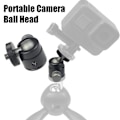 Miniatyrbillede 2 af 5: Mini kuglehoved til GoPro til Osmo 360 graders roterbar aluminiumlegering 1/4 skrue LED videolys mobiltelefon DSLR kamera monopod stativhoved montering adapter