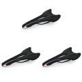 Miniatyrbillede 1 af 3: 3 stk. Vdaer Vd-3411 cykelsadel til terræn, MTB og mountainbike (sort)