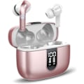 Pikkukuva 1 / 6: Langattomat kuulokkeet, tummanharmaat langattomat nappikuulokkeet Bluetooth-kuulokkeet mikrofonilla, 40 tunnin toistoaika kosketusohjaus Ipx7 vedenpitävät juoksukuulokkeet