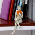 Miniatyrbillede 3 af 5: Hjemmeindretning Pulp Læsende Kvinde Figur Thinker Statue Æstetisk Skulptur W310-02