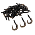 Miniatyrbilde 2 av 5: 30 stk Grub Worm Fiskeagn Jigghode Mykt Silikon Agnsvart
