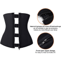 Miniatyrbillede 3 af 5: Latex Taljetræner Korsetter Lynlås Underbust Sport Girdle Timeglas Kropsshaper til Kvinder XL