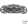 Miniatyrbilde 4 av 7: Metallisk keltisk hårklemme retro Odins ravn hårnål håndlaget vårklemme hår smykker bryllup brud hårtilbehør kvinner（Sølv） 1