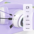 Miniatyrbilde 5 av 5: Foldbare Bluetooth-hodetelefoner, katteøre LED-lys trådløse