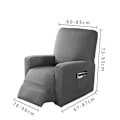 Miniatyrbild 2 av 5: Elastiskt Recliner-sofföverdrag, Sofföverdrag Halkskydd Tvättbart H