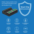 Miniatyrbilde 4 av 5: 8-spors batterilader AA/AAA digitalt display oppladbare batterier lading