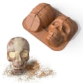Miniatyrbillede 1 af 2: Silikone kageform 3d skelet non-stick bageform til Halloween